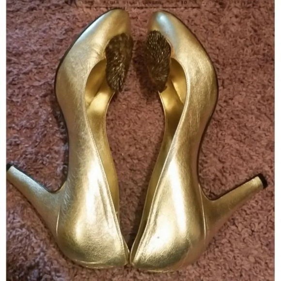 SIGERSON MORRISON Flair Silk Sahara Heels Sequins - Picture 8 of 10